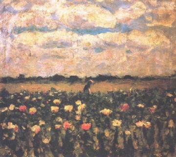 Poppy Flowers Artwork by Jozsef Koszta