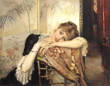 Virginie Artwork by Albert Edelfelt