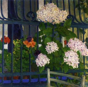 Geraniums Artwork by Koloman Moser
