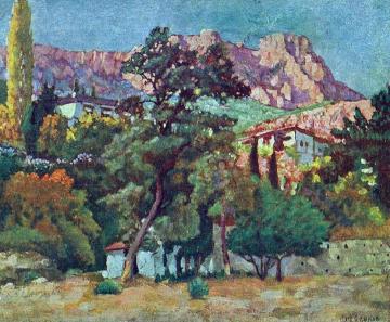 Park in Alupka Artwork by Ilya Mashkov