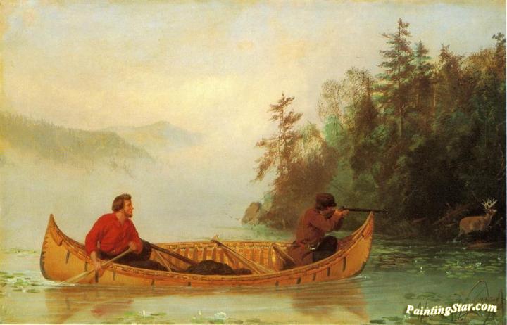 Deer Driving Artwork by Arthur Fitzwilliam Tait