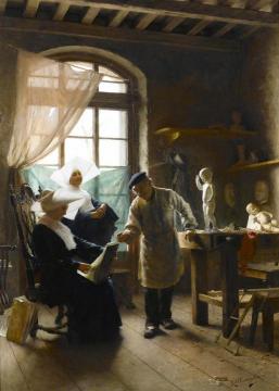 In the artist's studio Artwork by Giovanni Battista Torriglia