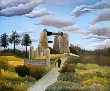 The Quarry Artwork by Henri Rousseau