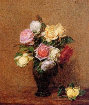 Roses Artwork by Henri Fantin-Latour