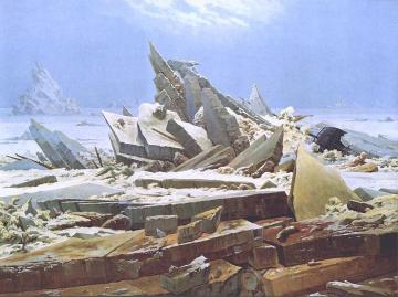 Sea of Ice Artwork by Caspar David Friedrich