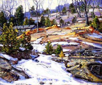 Early Snowfall Artwork by George Gardner Symons