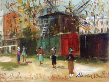 The Moulin de la Galette in Montmartre Artwork by Maurice Utrillo