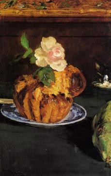 Still Life with Brioche Artwork by Edouard Manet