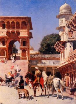 Departure for the Hunt Artwork by Edwin Lord Weeks