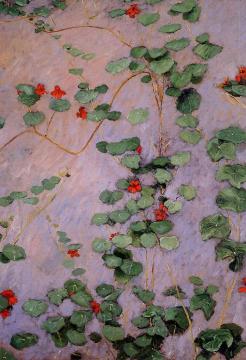 Nasturtiums Artwork by Gustave Caillebotte