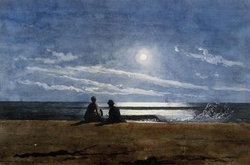 Moonlight Artwork by Winslow Homer