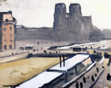 View of Notre-Dame Artwork by Albert Marquet
