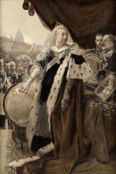 Queen Victoria Artwork by Francois Flameng