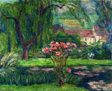 Giverny: Rose Bush And Lilies Artwork by Blanche Hoschedé-Monet