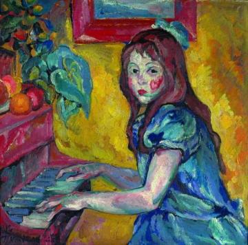Portrait of the Artist's Daughter Artwork by Pyotr Konchalovsky