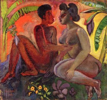 Saipan Kiss Artwork by David Davidovich Burliuk