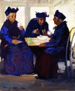 Tea Party Artwork by George Benjamin Luks
