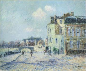 Quay at Pontoise Artwork by Gustave Loiseau