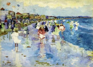 Revere Beach Artwork by Maurice Prendergast