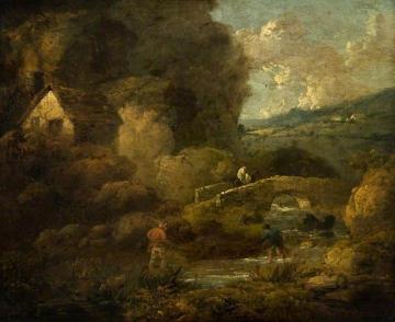 Landscape, an Inland Stream Artwork by George Morland