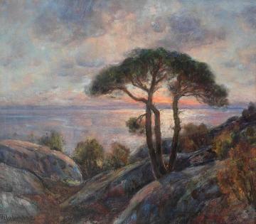 Midnight Sun, Nordland Artwork by Thorolf Holmboe