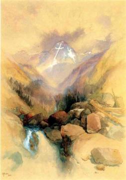 Mountain of the Holy Cross Artwork by Thomas Moran