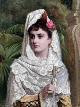 Ready for the Fête Artwork by John Bagnold Burgess