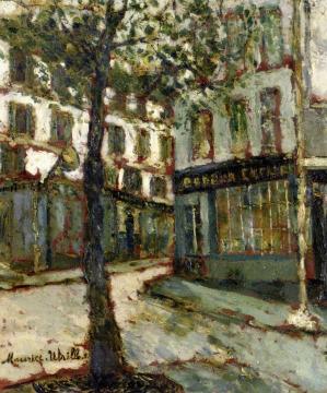 Place des Abbesses Artwork by Maurice Utrillo