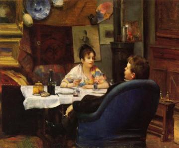 Studio Lunch Artwork by Henry Siddons Mowbray