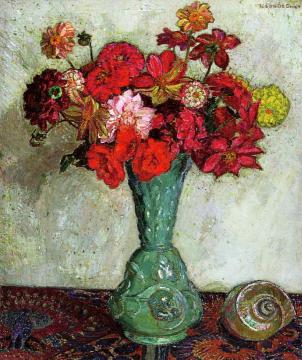 Flower still life Artwork by Leon De Smet