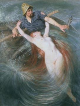 Fisherman And The Siren Artwork by Knut Ekwall