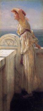 Hopeful Artwork by Sir Lawrence Alma Tadema