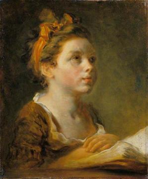 A Young Scholar Artwork by Jean Honore Fragonard