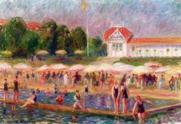 The Beach, Isle Adam Artwork by William James Glackens