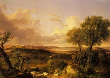 View of Boston Artwork by Thomas Cole