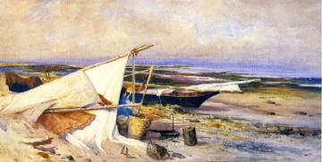A Camp on the Tide Flats Artwork by Harriet Foster Beecher