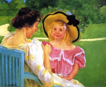 In the Garden Artwork by Mary Cassatt