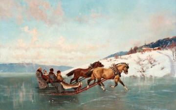 Sleigh Ride Artwork by Axel Hjalmar Ender