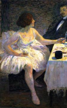 A Visit in the Dressing Room Artwork by Federico Zandomeneghi