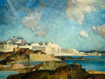 Low Tide, St Malo Artwork by Sir William Russell Flint