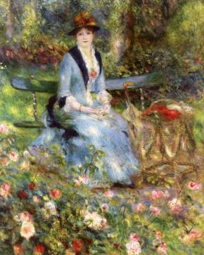 Among the Roses Artwork by Pierre Auguste Renoir