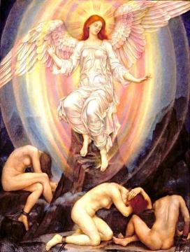 The Light Shineth In Darkness And The Darkness Comprehendeth It Not Artwork by Evelyn de Morgan