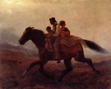 A Ride for Freedom - The Fugitive Slaves Artwork by Eastman Johnson