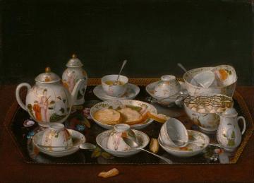 Still Life: Tea Set Artwork by Jean Etienne Liotard