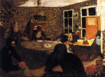 A Family Evening Artwork by Edouard Vuillard