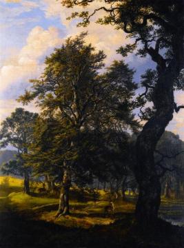 Dyrehaven near Copenhagen Artwork by Johan Christian Dahl