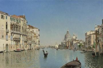 A Gondola on the Grand Canal Artwork by Martin Rico y Ortega