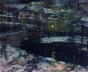 Winter Landscape Artwork by Walter Elmer Schofield