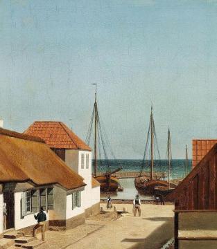 Partie Af Dragø Artwork by Christoffer Wilhelm Eckersberg