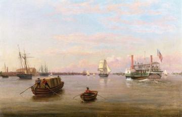 Philadelphia Harbor Artwork by Thomas Birch